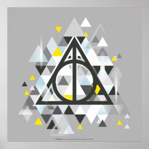 Poster Harry Potter   Símbolo geométrico de casco nu