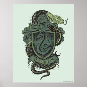 Poster Harry Potter  Slytherin Crest