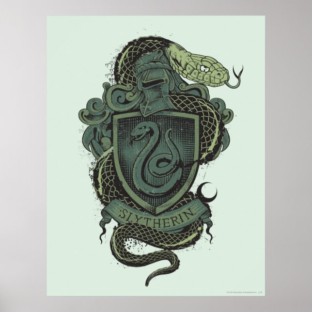 Poster Harry Potter| Slytherin Crest (Frente)