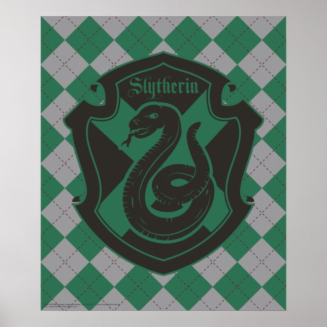 Poster Harry Potter | Slytherin House Pride Crest (Frente)