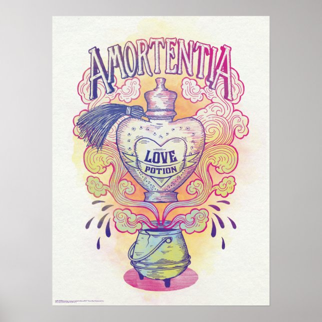 Póster Harry Potter Spell | Amortentia Love Potion Bottle (Frente)