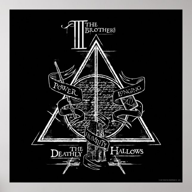 Póster Harry Potter Spell | FEIRAS MORTAS (Frente)