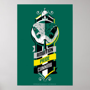Poster Harry Potter  Tabuleiros de Casa SLYTHERIN™ Sigil