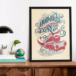 Póster Harry Potter | Tipografia do Expresso de Hogwarts