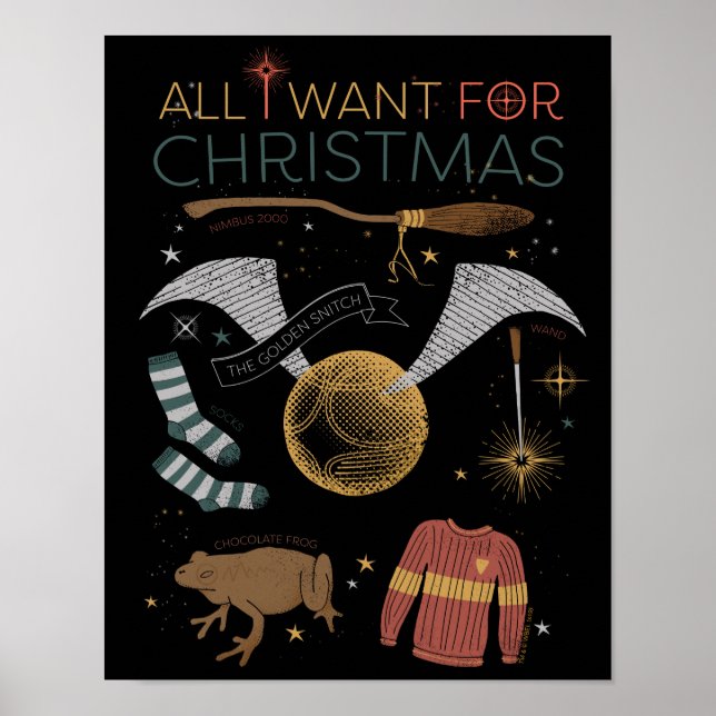 Poster HARRY POTTER™ Tudo o que eu quero no Natal (Frente)