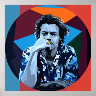 Poster Harry style Abstract art painting 