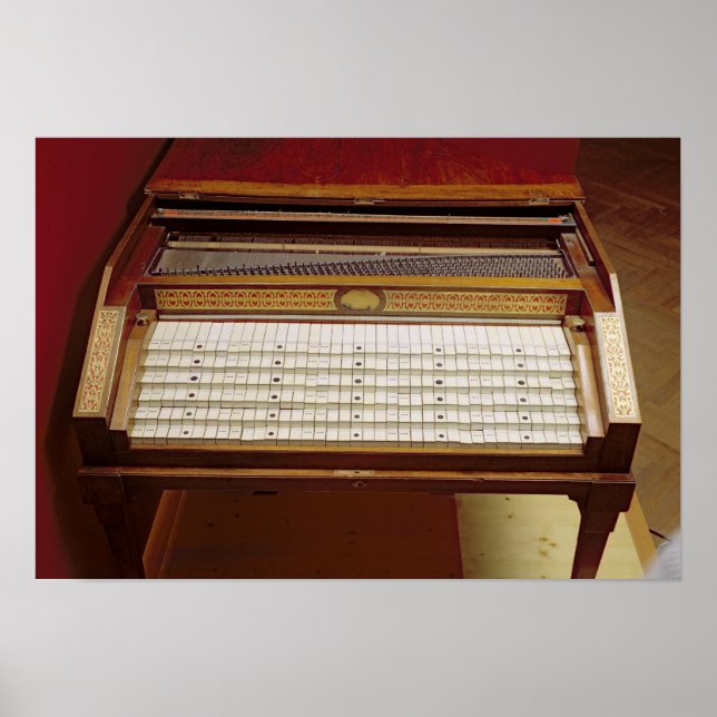 Póster Harsichord, por Johann Jakob Konnicke , 1796 (Frente)