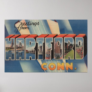 Poster Hartford, Connecticut - grandes cenas 4 da letra