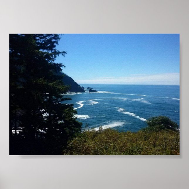 Poster Hart's Cove, Oregon Coast (Frente)