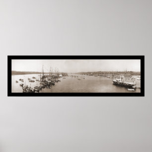 Poster Harvard Yale Boat Race Foto 1905