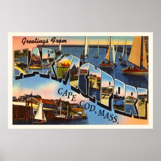 Póster Harwichport Cape Cod Massachusetts MÃE (Frente)