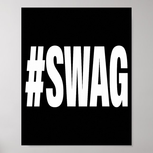 Poster Hashtag swag  (Frente)