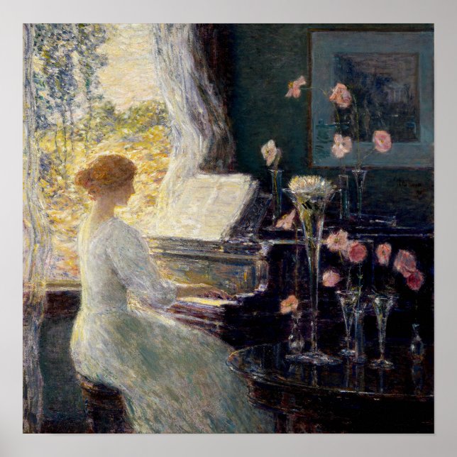 Poster Hassam - A Sonata (Frente)