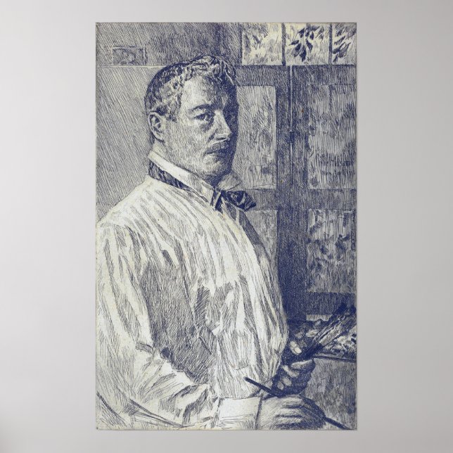 Poster Hassam - Auto-Retrato (Frente)