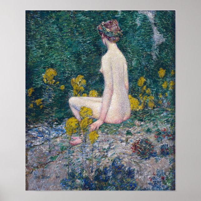 Poster Hassam - Goldenrod 1908 (Frente)