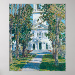 Poster Hassam - Igreja Em Gloucester 1918