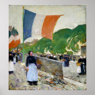 Poster Hassam - Montmartre, julho de 1889