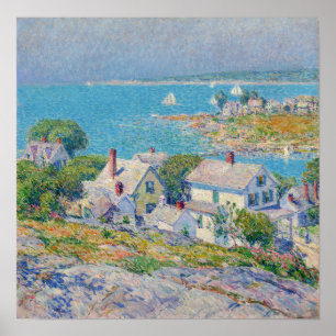 Poster Hassam - Penhascos de New England 1930