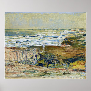 Poster Hassam - Pescador Montauk 1921