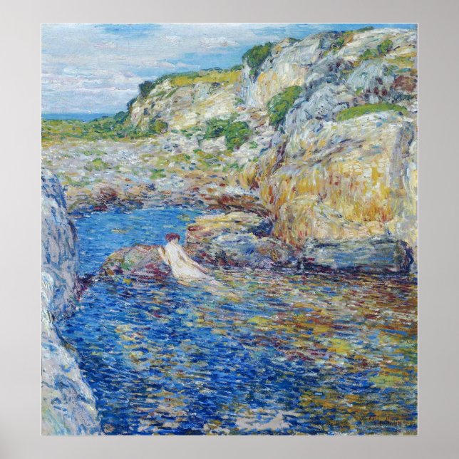 Poster Hassam - Piscina Rockweed 1902 (Frente)