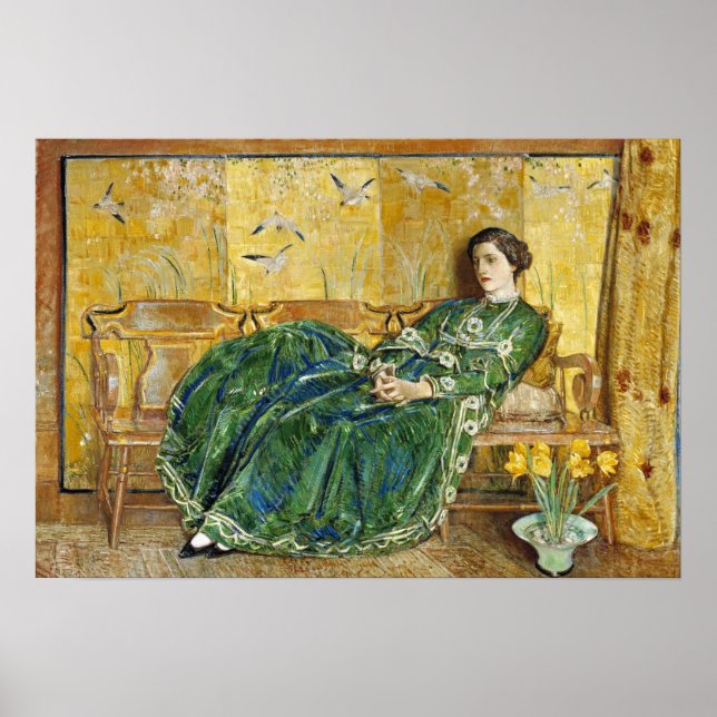Poster Hassam - Ponte em Old Lyme 1908 (Frente)