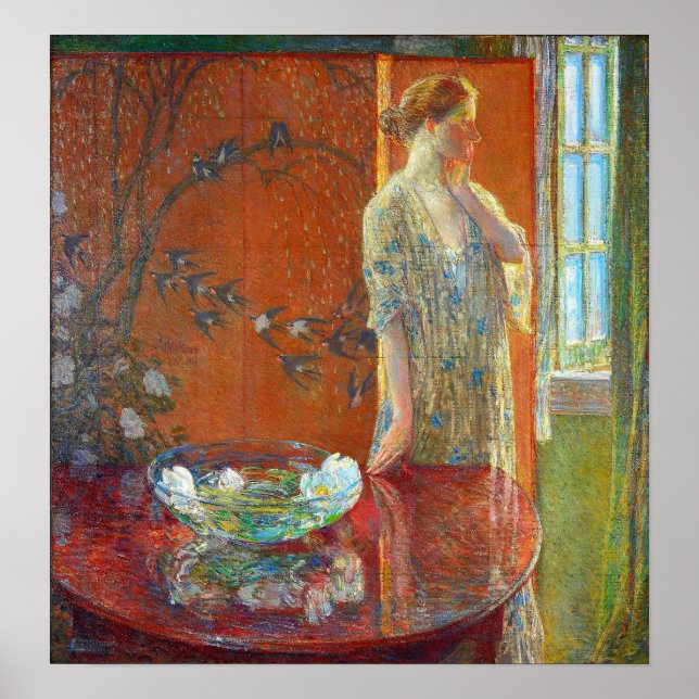 Poster Hassam - Primavera Morning 1909 (Frente)