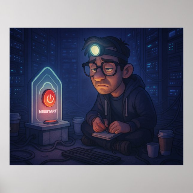 Poster Hast du schon neu gestartet? (Frente)