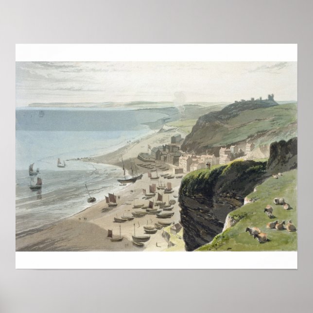 Póster Hastings, do East Cliff, de A Voyage Arou (Frente)