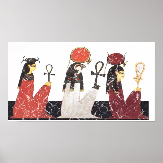 Poster Hathor,Ra e Selkis (Frente)