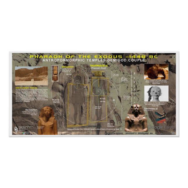 Póster Hatshepsut II Faraó do Êxodo -1448 a.C. (Frente)