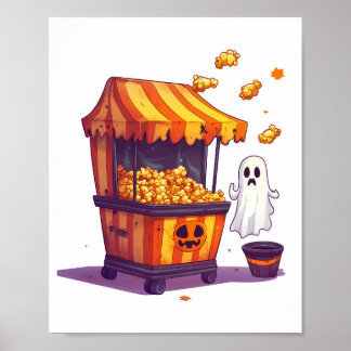 Poster Haunted Popcorn Stand