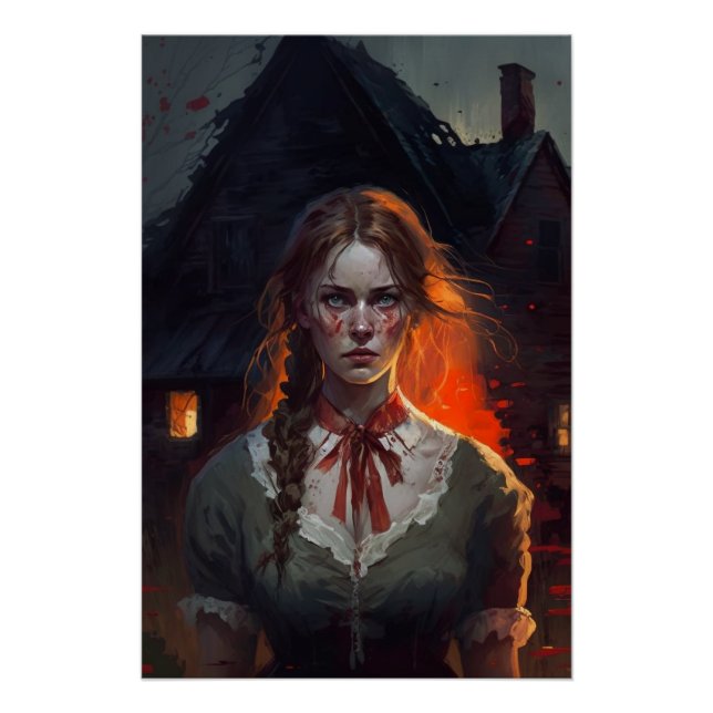 Póster Haunting house (Frente)