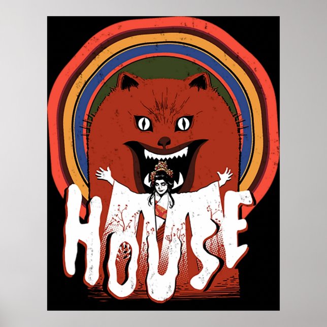 Poster Hausu House 1977 (Frente)
