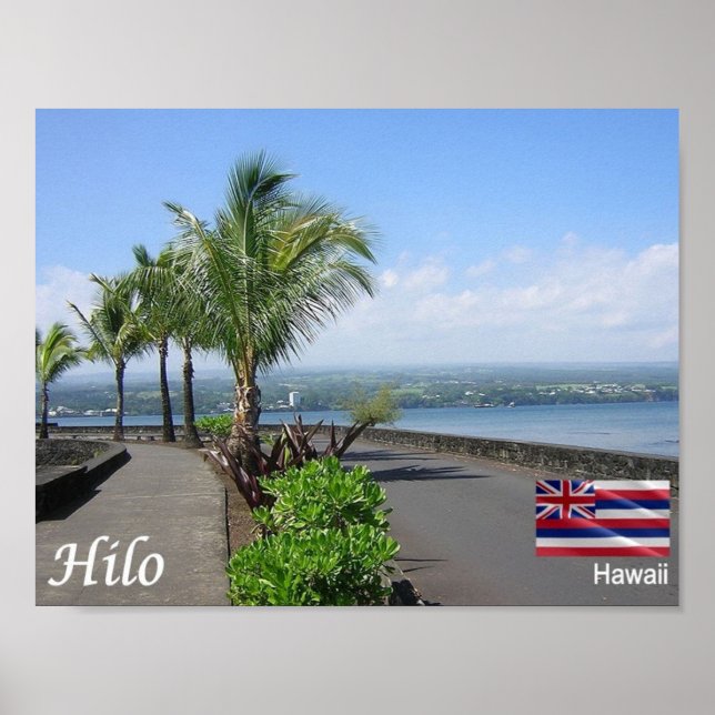 Poster Havaí - Hilo - (Frente)