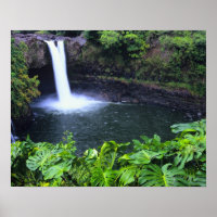 Havaí, Ilha Grande, Hilo, Cachoeira Arco-Íris, Exu