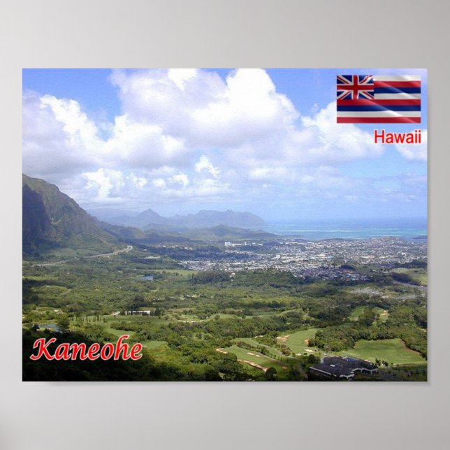 Poster Havaí - Kaneohe - (Frente)
