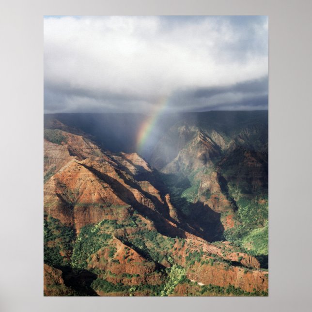 Póster Havaí, Kauai, Waimea Canyon State Park (Frente)
