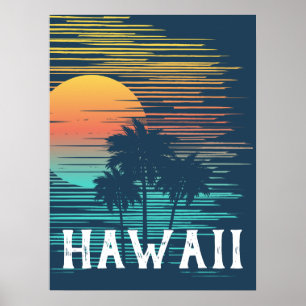 Poster Havaí Sunset Sunrise — Floresta Cinematográfic