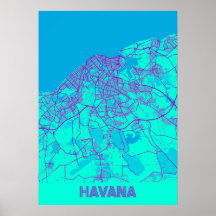 Havana - Mapa da Cidade de Cuba