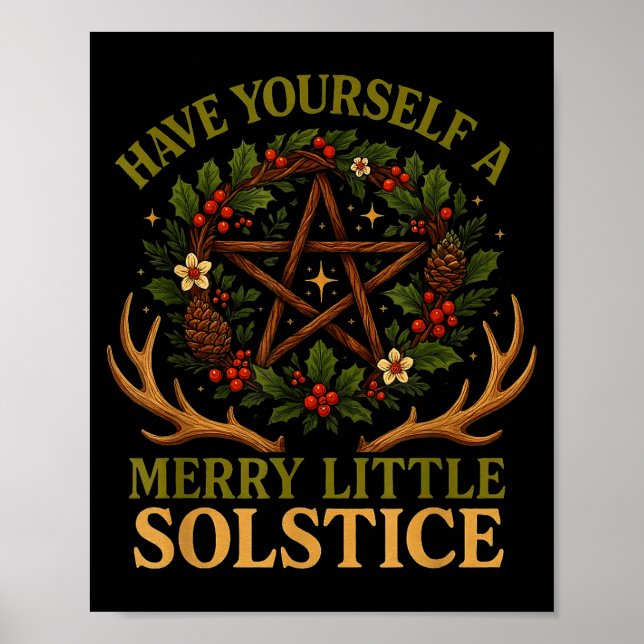 Poster Have Yourself A Merry Little Solstice Witchcore  (Frente)