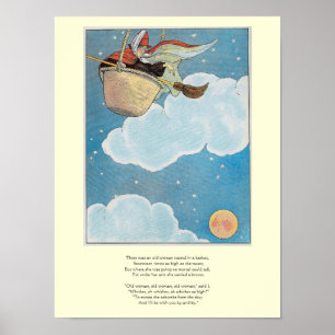 Poster Havia uma velha mulher jogada numa cesta, Rhyme