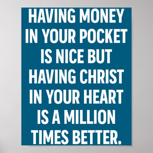 Poster Having Money In Your Cket Is Nice But Having Chris (Frente)
