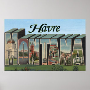 Póster Havre, letra ScenesHavre de MontanaLarge, TA