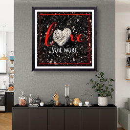 Poster Hawaii Beach e Coral Heart Photo Te Ama Mais