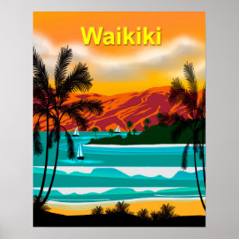 Poster Hawaii BeachTravel