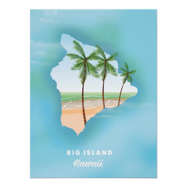 Póster Hawaii Ilha Grande (Frente)