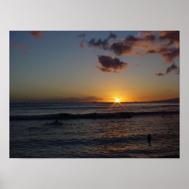 Póster Hawaiian Sunset 4 (Frente)