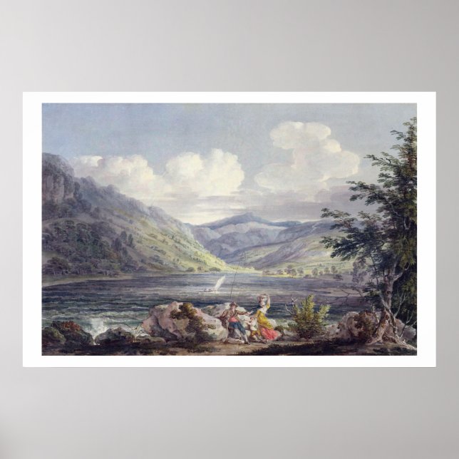 Poster Haweswater, Westmoreland, c.1795 (c/c sobre grafit (Frente)