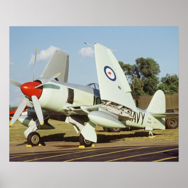 Póster Hawker Sea Fury na CAF, Minnesota Wing, no (Frente)