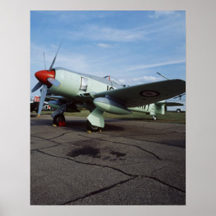 Póster Hawker Sea Fury no CAF, Minnesota Wing, no 2